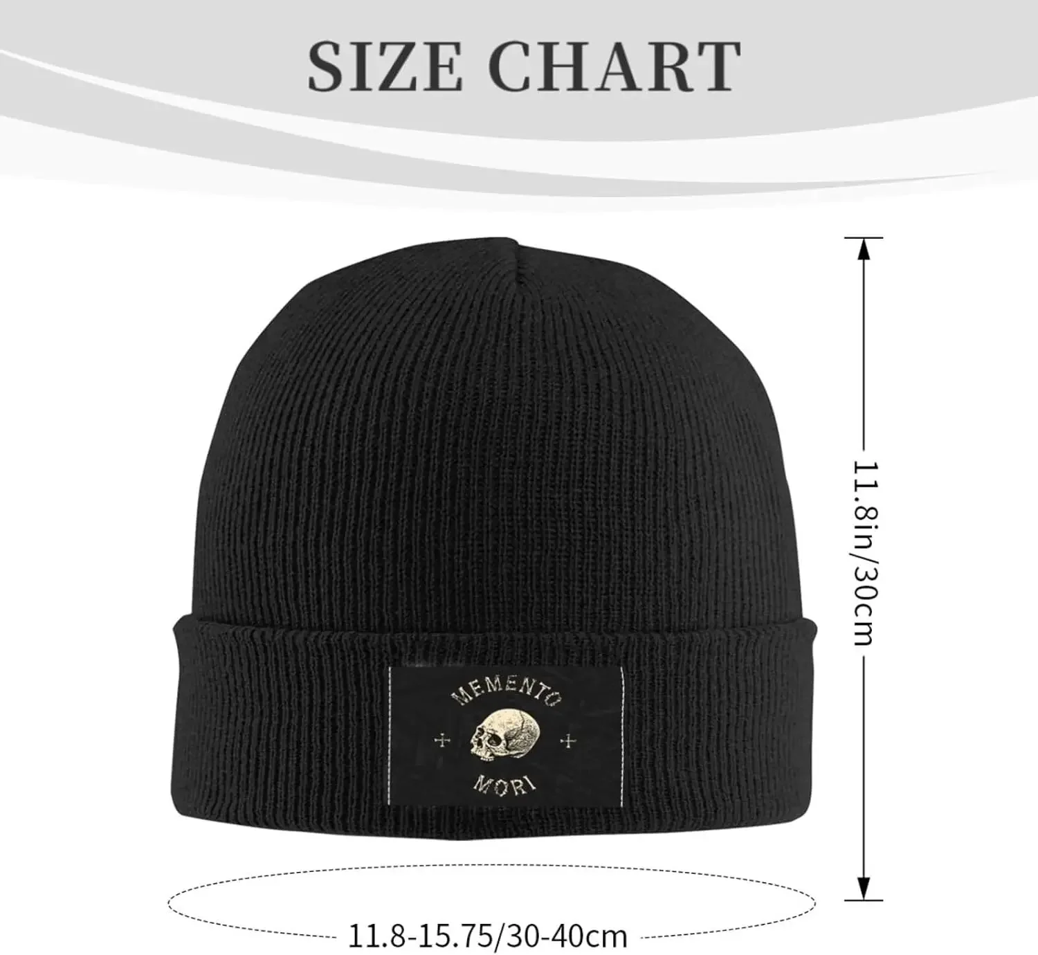 Memento_Mori Skull Knitted Hat Woolen  Warm Fashion Outdoors  Caps Unisex