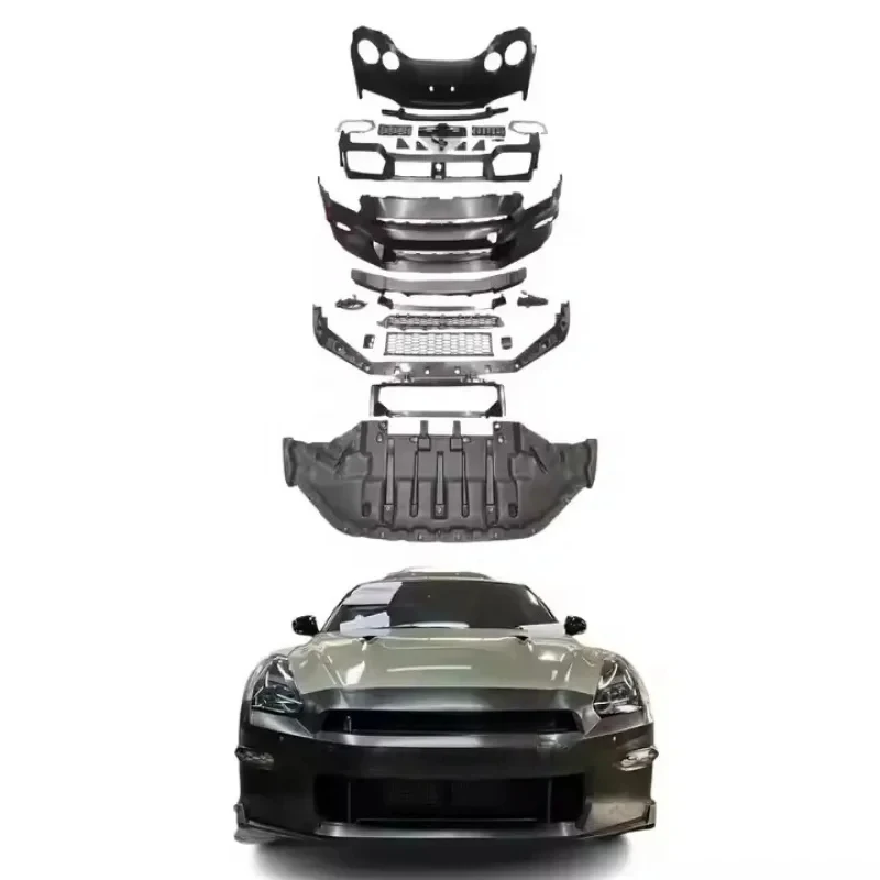 2008-2017 Body Parts Upgrade Kit 2023-In Bumper Assembly with Front & Rear Bumpers Modifying Your