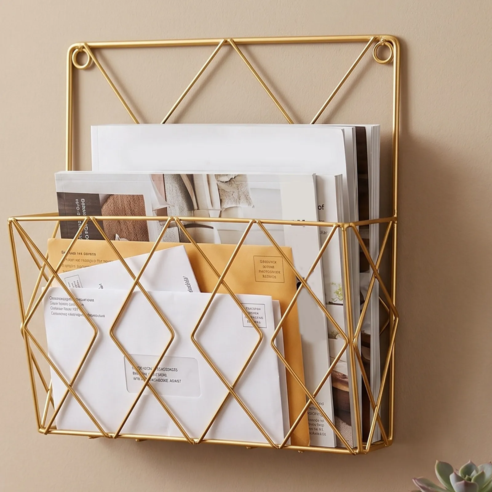 3 Pcs Office Hanging File Organizer Magazine Holder for Wall Classroom Rack Mail