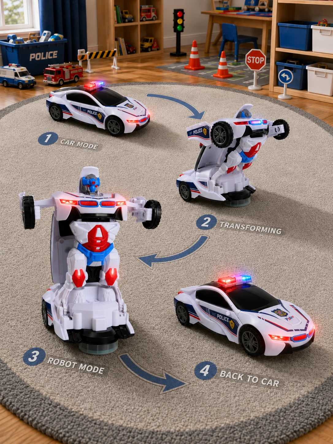 Трансформирующийся робот-автом – обзор и цена Kids Toys Electric Car