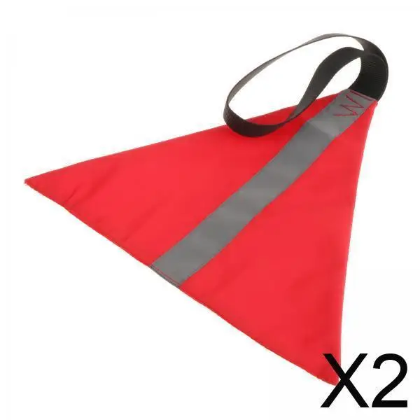 

Прочный красный флаг Оксфорд для каякинга для безопасного путешествия, светоотражающий знак буксирного флага для прицепа на каноэ и лодке