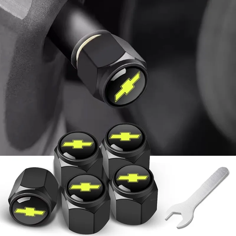 

Car Wheel Tire Valve Caps Tyre Stem Covers Airdust Waterproof For Chevrolet Silverado Impala Malibu Cruze Tahoe/Suburban Blazer