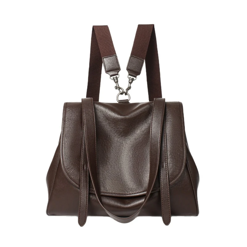 

Jonlily Women Genuine Leather Shoulder Bag Female Fashion Backpack High Capacity Rucksack Small Daypack Casual Purse -KG2225