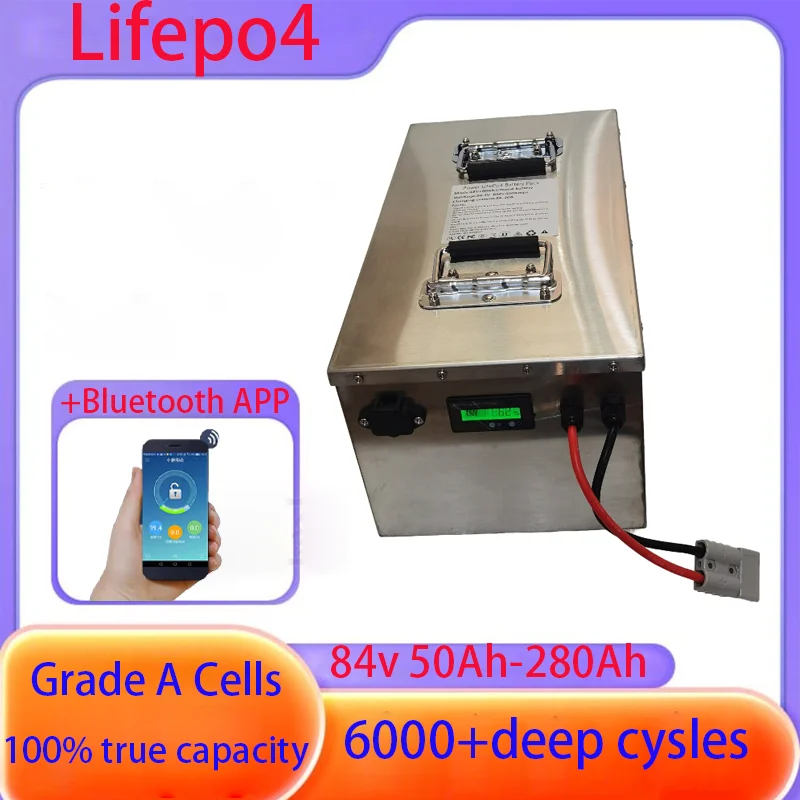 

BMS 27S 84V 100Ah 50Ah 85Ah 140Ah 170Ah 200Ah 280Ah литиевый аккумулятор Lifepo4 для мотоцикла 8KW 12KW EV, экскурсионного автомобиля
