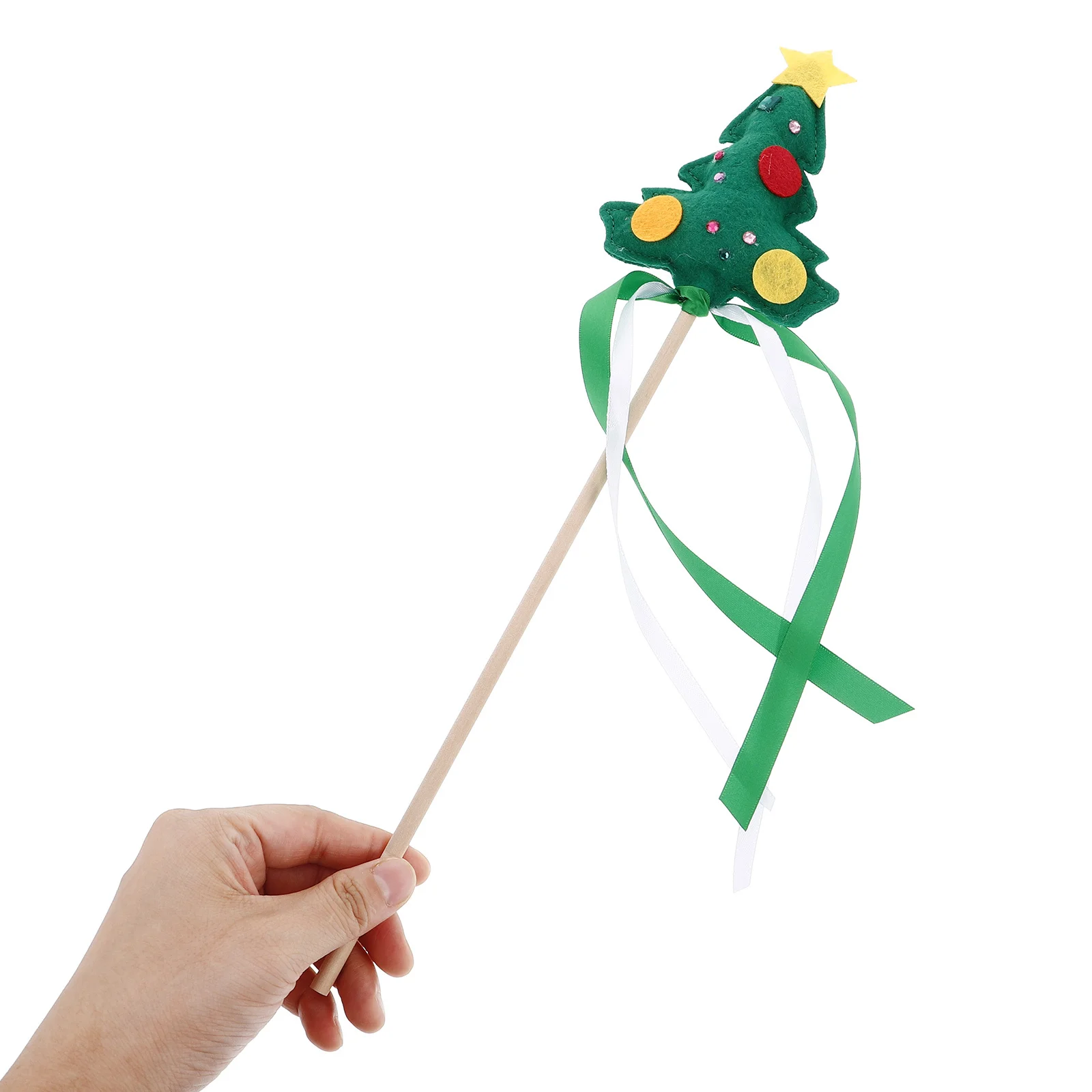 Baguette féerique d'arbre de noël, Design Unique, accessoire de fête pour déguisement, décoration de spectacle sur scène pour enfants, cadeau de fête