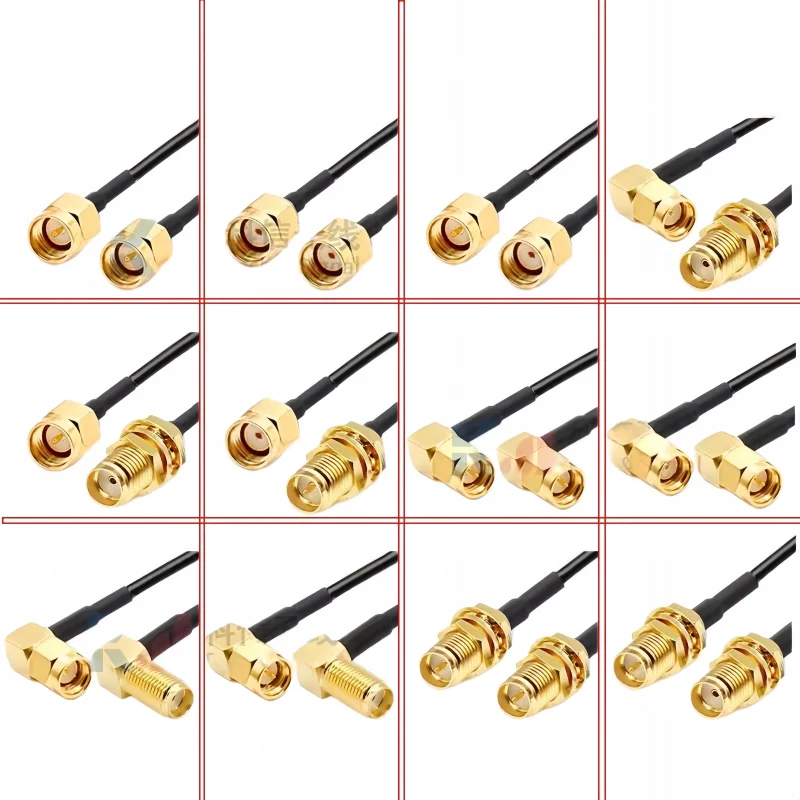 

RG174 cable 4G/GPRS/2.4G/wifi wireless routing network card RF antenna extension cable SMA adapter cable