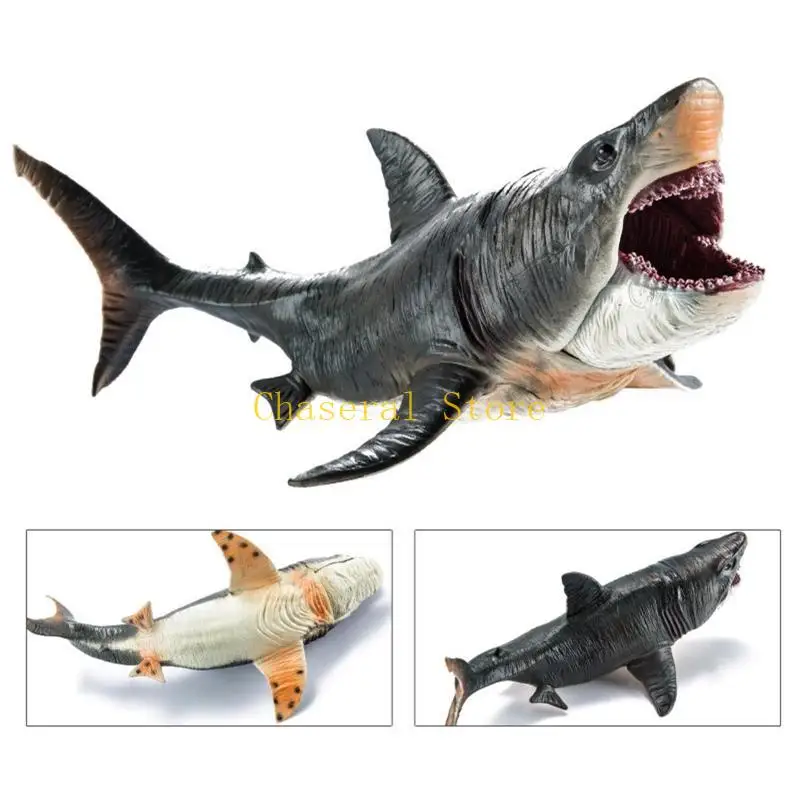 E7CE Action Figure Gag Regalo per bambini e adulti Realistico Oceano Megalodon Bambini Bomboniere Giocattoli Forniture creative