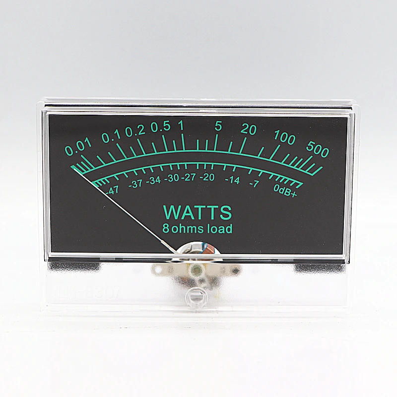 Carlosu 1 Pcs Mechanical VU Meter Pointer DB Power Meter Front Stage DC Power Amplifier Instrument for Audio Engineering - view 4