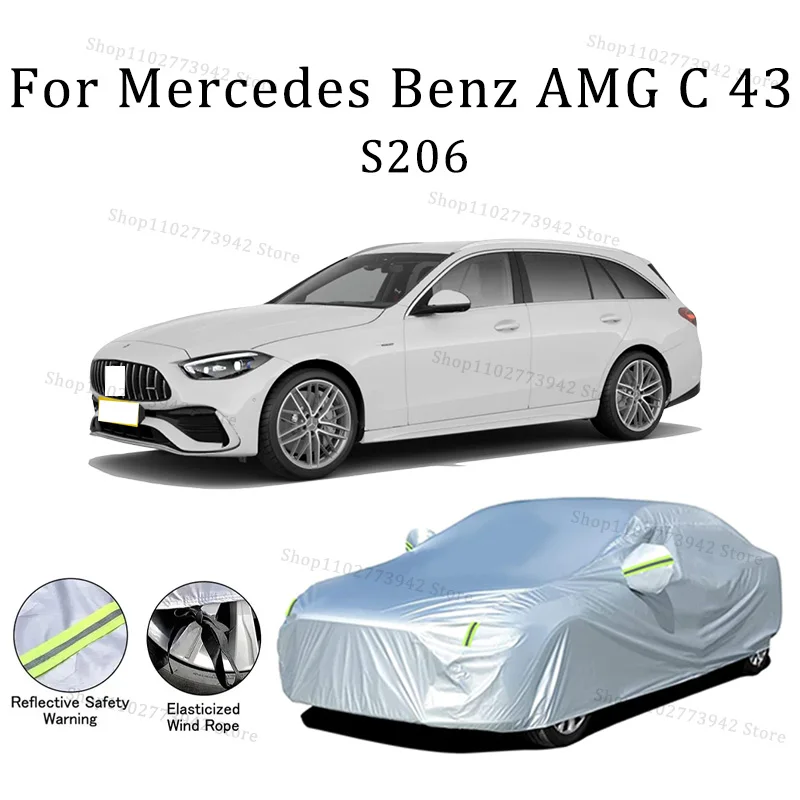 

Car Cover Protection Sunscreen Heat Insulation Dust Resistant Scratch For Mercedes Benz AMG C43 S206‌ Car Exterior Accessories