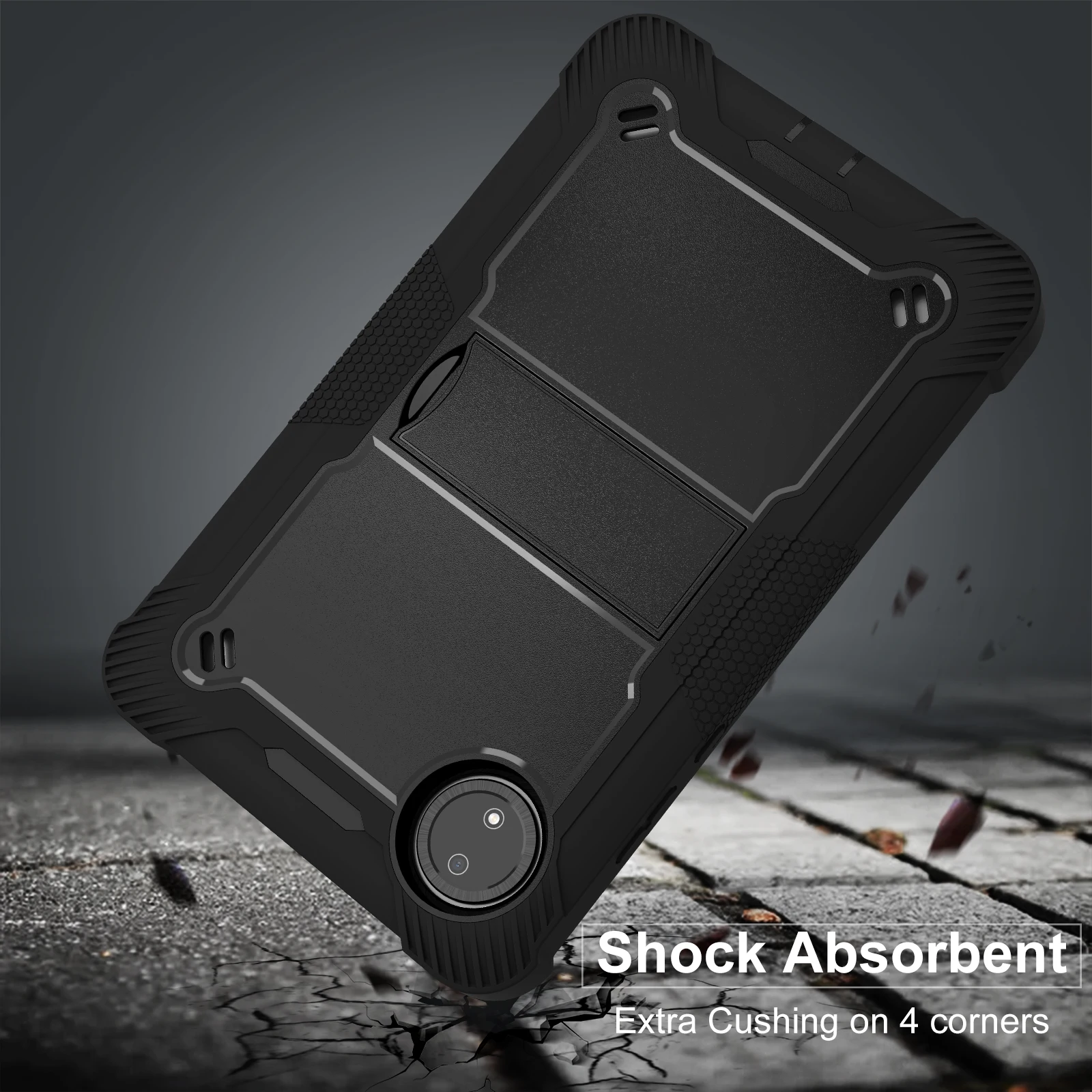 Capa armadura para xiaomi redmi pad se 8.7 polegadas 2024 8.33*4.94*0.35 polegadas crianças tablet capa dura suporte para pc à prova de choque escudo kickstand