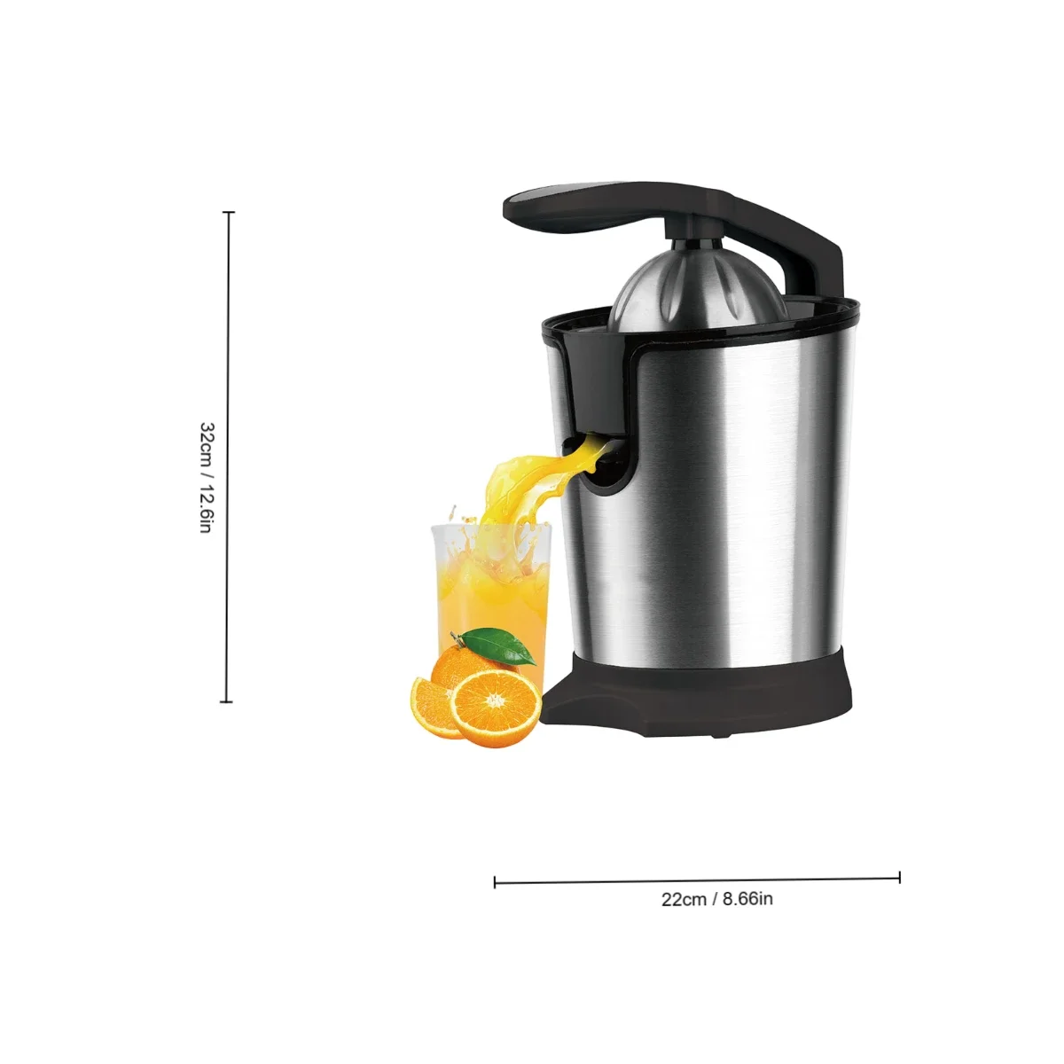 Stainless steel hand-pressed electric juicer Taiwan juice machine lemon orange juice separation cooking machine