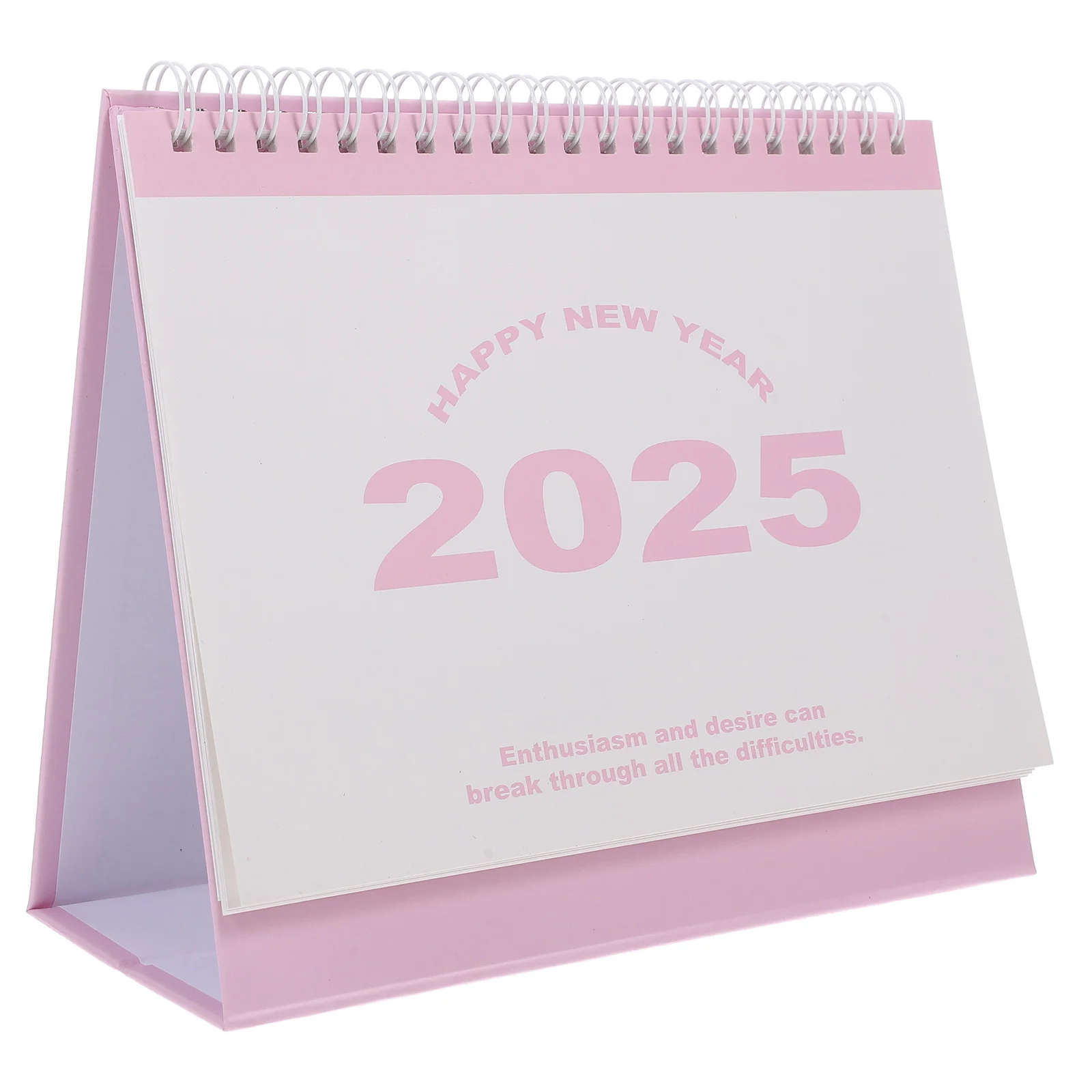 English Version Desk Calendar Foldable Standing Desktop 2025 Korean Flip Paper Office Advent Calendars