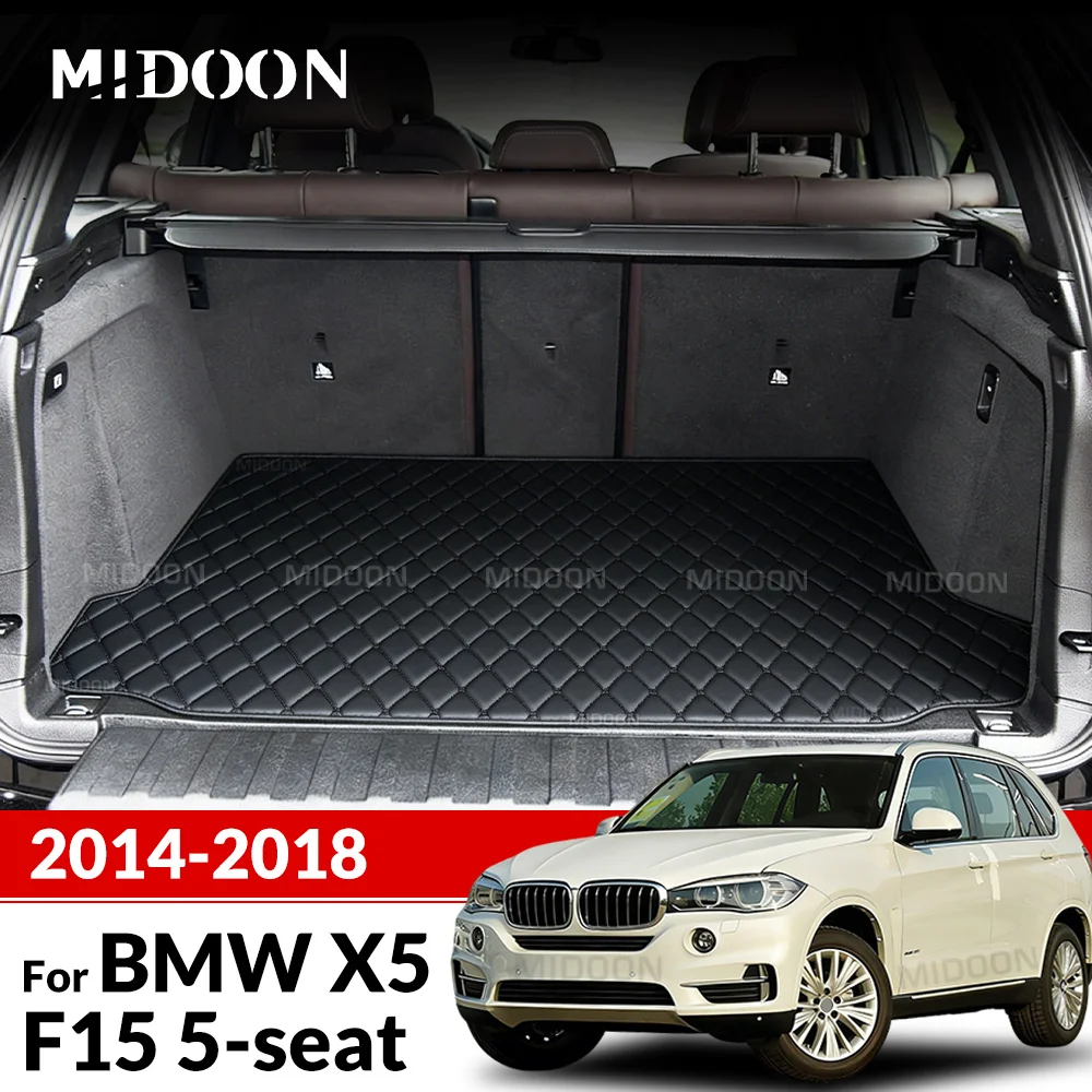 

Car trunk mat for BMW X5 F15 Five seats 2014 2015 2016 2017 2018 cargo liner carpet interior accessories cover