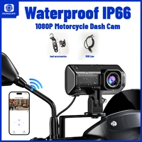 Accesorios Moto 1080P cámara de motocicleta DVR Para IP66 cámara deportiva impermeable WiFi Dash Cam grabadora de vídeo de conducción impermeable