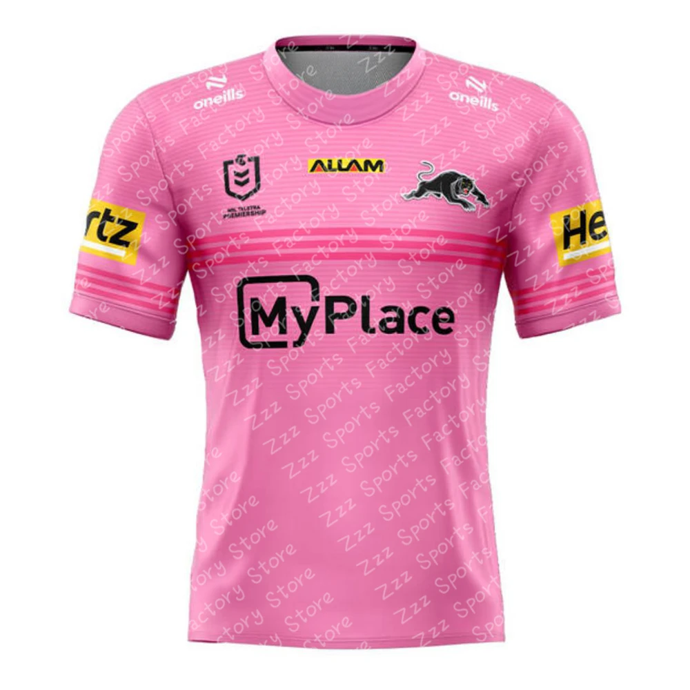 New Arrival Summer Australian NRL Penrith Panthers 2025 Mens Replica Home Jersey Training Jersey Kid Uniform For Adult&Kid Kit