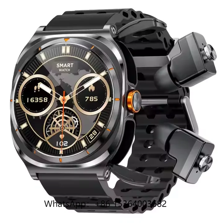 

Fashion GT98 Reloj Smart Watch with 2 in 1 TWS Earbuds Heartrate Pressure Monitoring BT Calling Answer Smartwatch