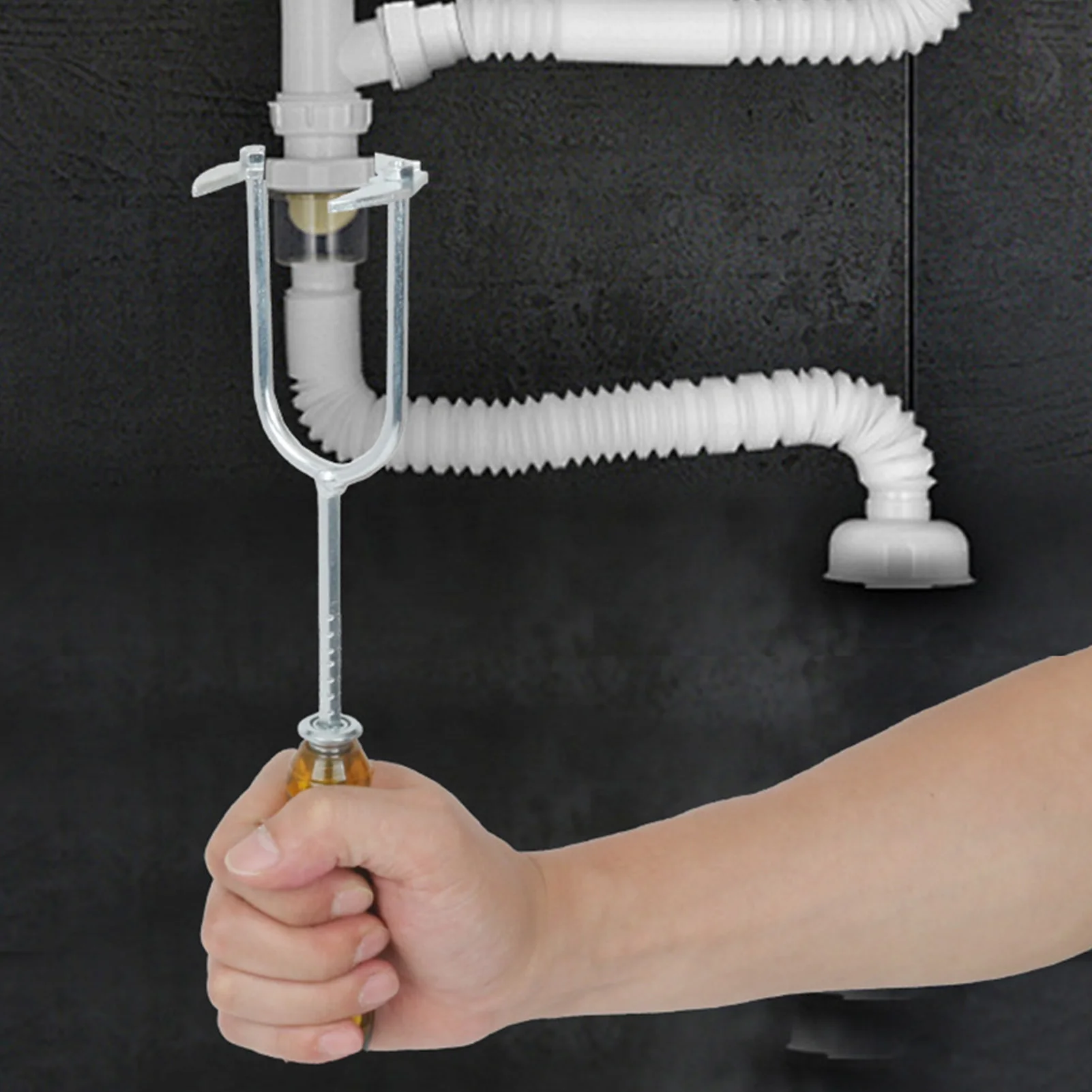 

Многофункциональный ключ для установки и демонтажа смесителей, прочный, с противоскользящим покрытием