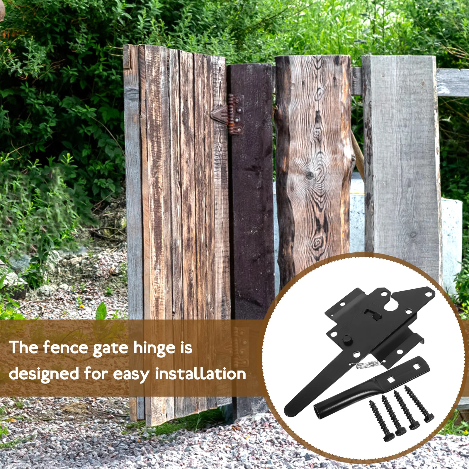 

1Set Adjustable Fence Gate Hinge Heavy Duty Mounting Hardware for Garden Wooden Metal Gates Outdoor Gate Hinges