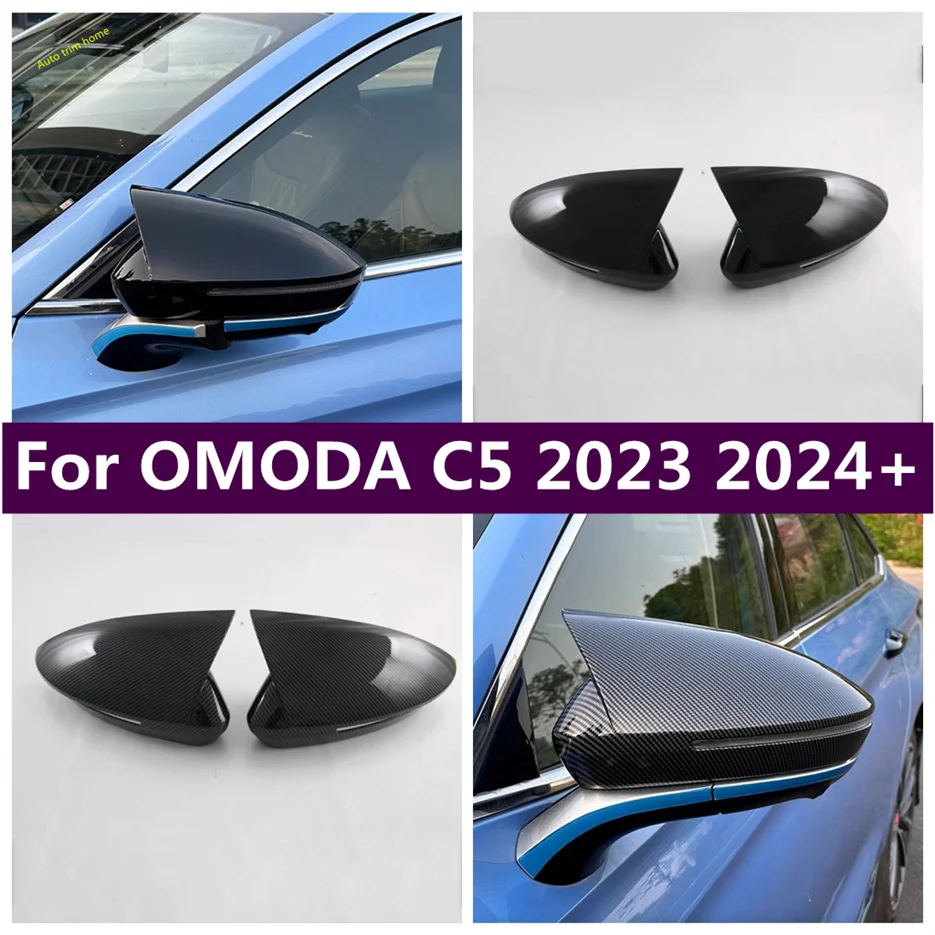 

Ox Horn Outside Door Rearview Mirror Decoration Protector Cap Shell Cover Housing Trim For OMODA C5 2023 2024 2025 Accessories