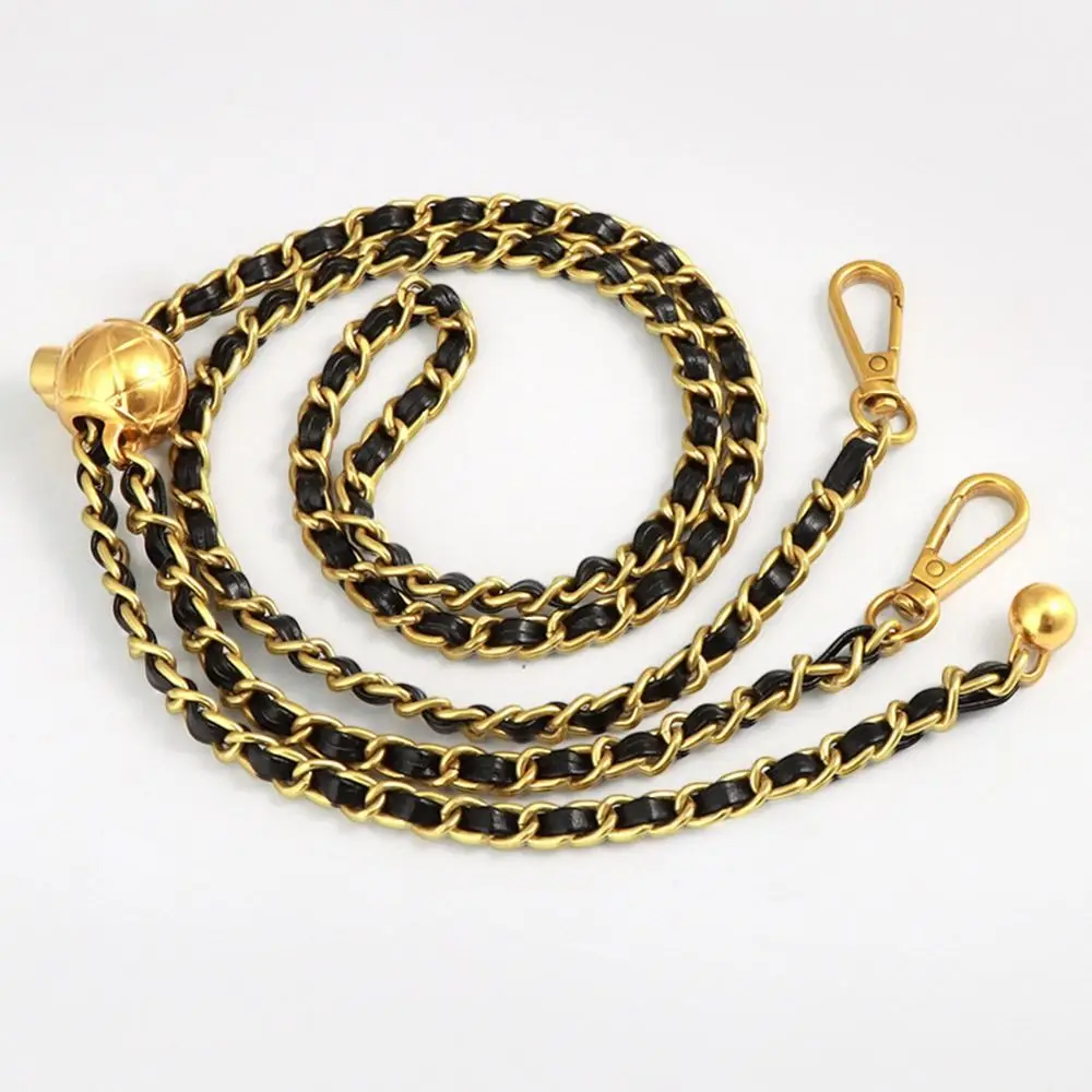 High-end Shoulder Strap Metal Non-fading Chain Replacement Shoulder Strap Golden Balls Chain Adjustable Length Strap