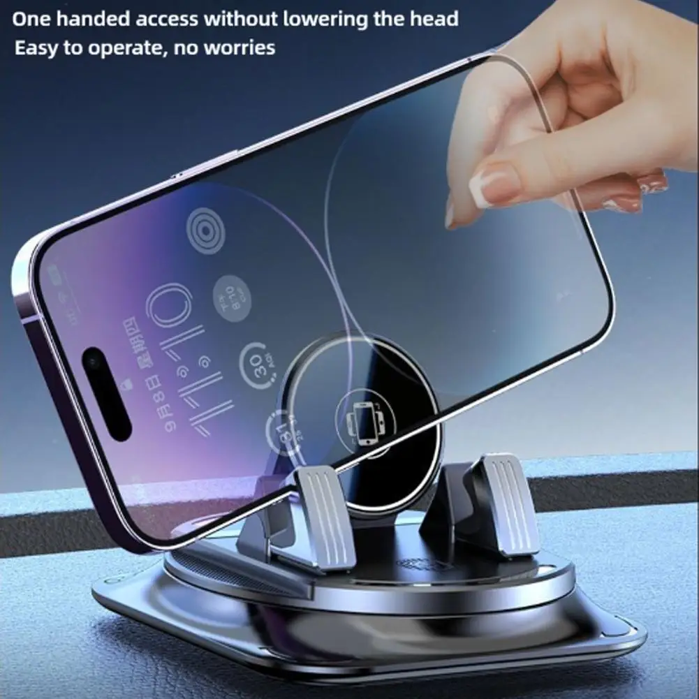 

Phone Holder Car 360 Degree Pad Dashboard Anti Slip Stand Cell Phone Support In Car For IPhone 15 14 13 Pro Max Plus T4L6