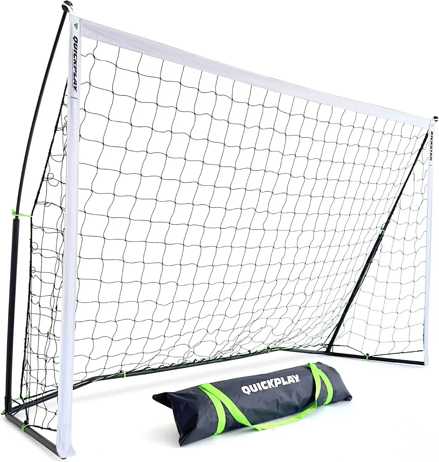 Kickster Soccer Goal, Black/White, Fiberglass & Alloy Steel, Ultra Portable [Single]