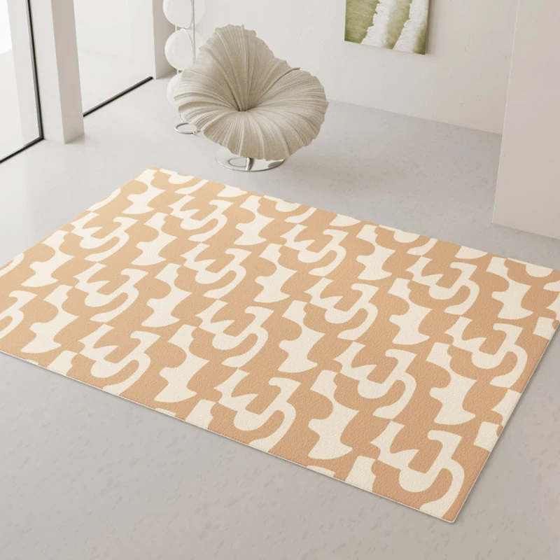 

Beige Living Room Large Area Carpets Comfortable Soft Bedroom Bedside Carpet Plush Cloakroom Rugs Minimalist Balcony Rug Ковер