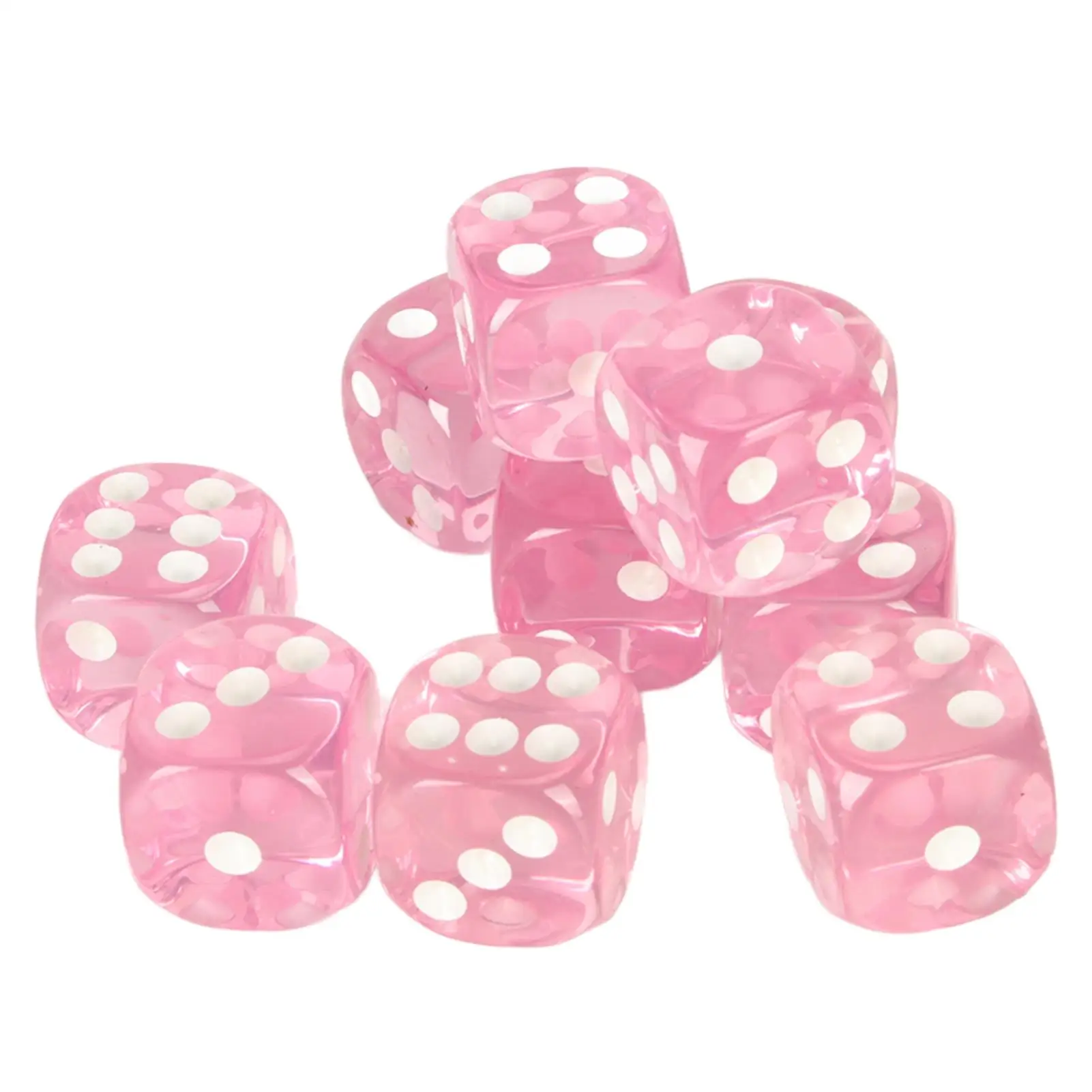 Lightweight Round Corner Dice Set - Impact Resistant for math & Educational Games