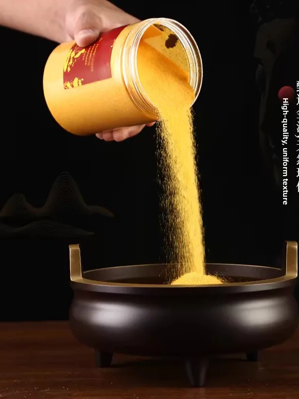 

Тонкий песок для благовоний: специальный песок для курильниц, алмазный песок, золотой песок для домашнего использования, принадлежности для подношений.