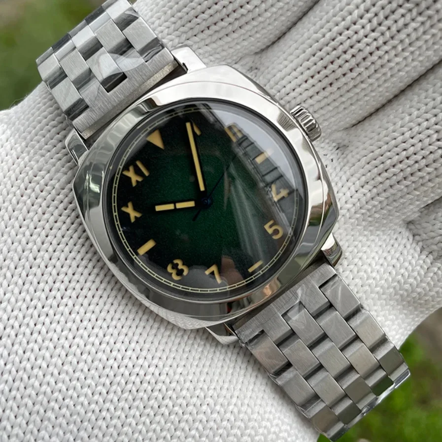 STEELDIVE Men Automatic Watch Pilot 42mm Square Mechanical Wristwatch Diver 200m Waterproof C3 Luminous Sapphire NH35