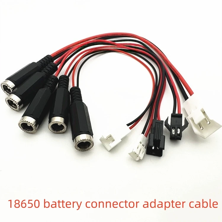 

1PCS DC5.5 2.1 female to XH2.54 PH2.0 SM2.54 18650 battery connector adapter cable charging cable