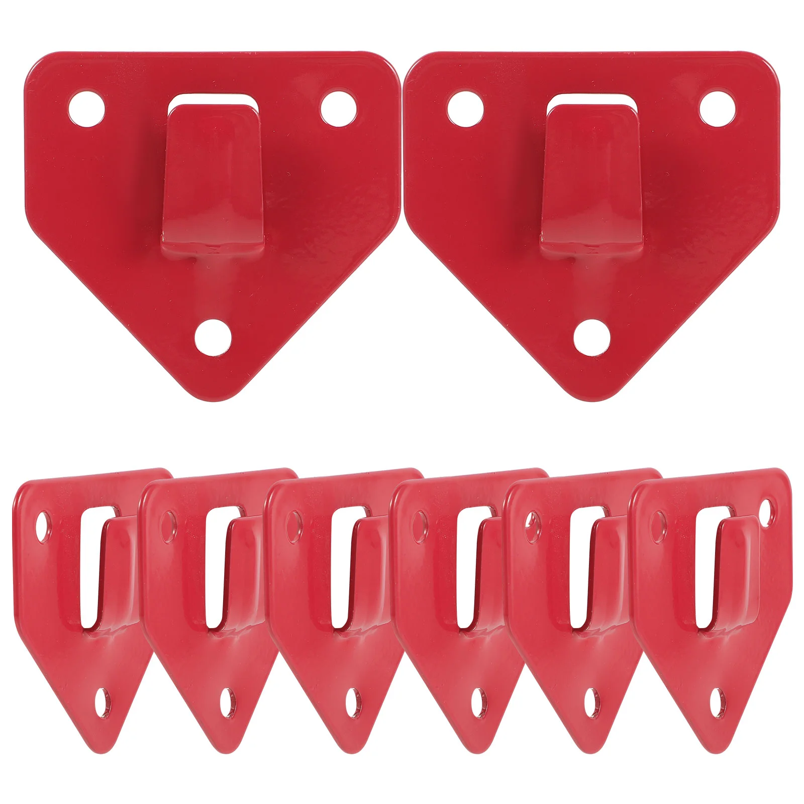 

8 Pcs Wall Hanging Fire Extinguisher Bracket Ladder Stand Car Iron Hooks Mounting