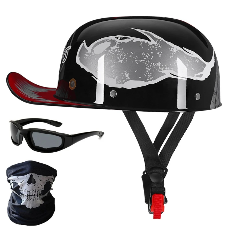 

Retro, Gangster DS Personality, Baseball Cap Helmet, Four Seasons, Men and Women, Electric Car, Half Helmet, Scalp Helmet, Duck