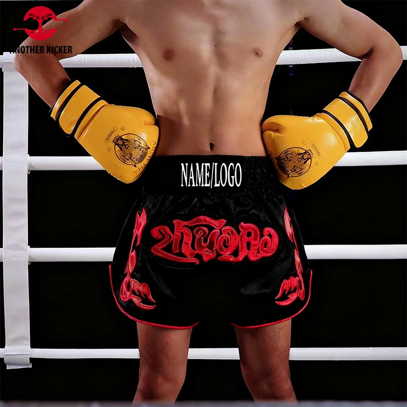 

Muay Thai Pants Personalized Thai Boxing Shorts Men Women Kids Kickboxing Fight Training Shorts Fighting Thaiboxing MMA Clothing