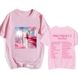 Pink Friday 2 Nicki-Minaj Tee-shirt Graphic Printing Tees Cotton High Quality Unisex T-shirt Streetwear O-neck Men/Women Tees