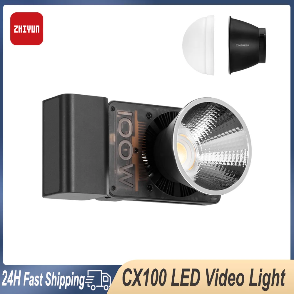 

Zhiyun CINEPEER CX100 100W LED Video Light Fill Light Photography Lighting for Photos Studio Video Youtube/Outdoor Shooting