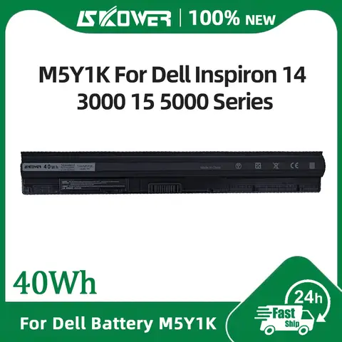 SKOWER 40Wh M5Y1K Battery For Dell Inspiron 14 3000 3451 3452 3458 3551 3558 3567 15 5000 5555 5558 5559 5759 Vostro 3458 3558
