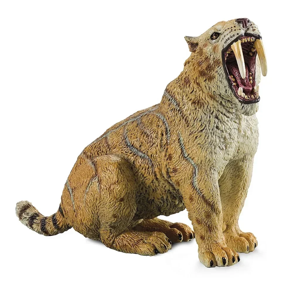 TNG Smilodon สัตว์ยุคก่อนประวัติศาสตร์ของเล่น saber-toothed Tiger รูป