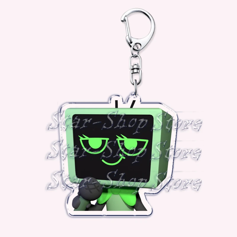 Horror Game Keychains for Accessories Bag Shrimpo Astro Gigi Connie Artro Sprout Dandy Vee Shelly Pebble Keyrings Jewelry Gifts