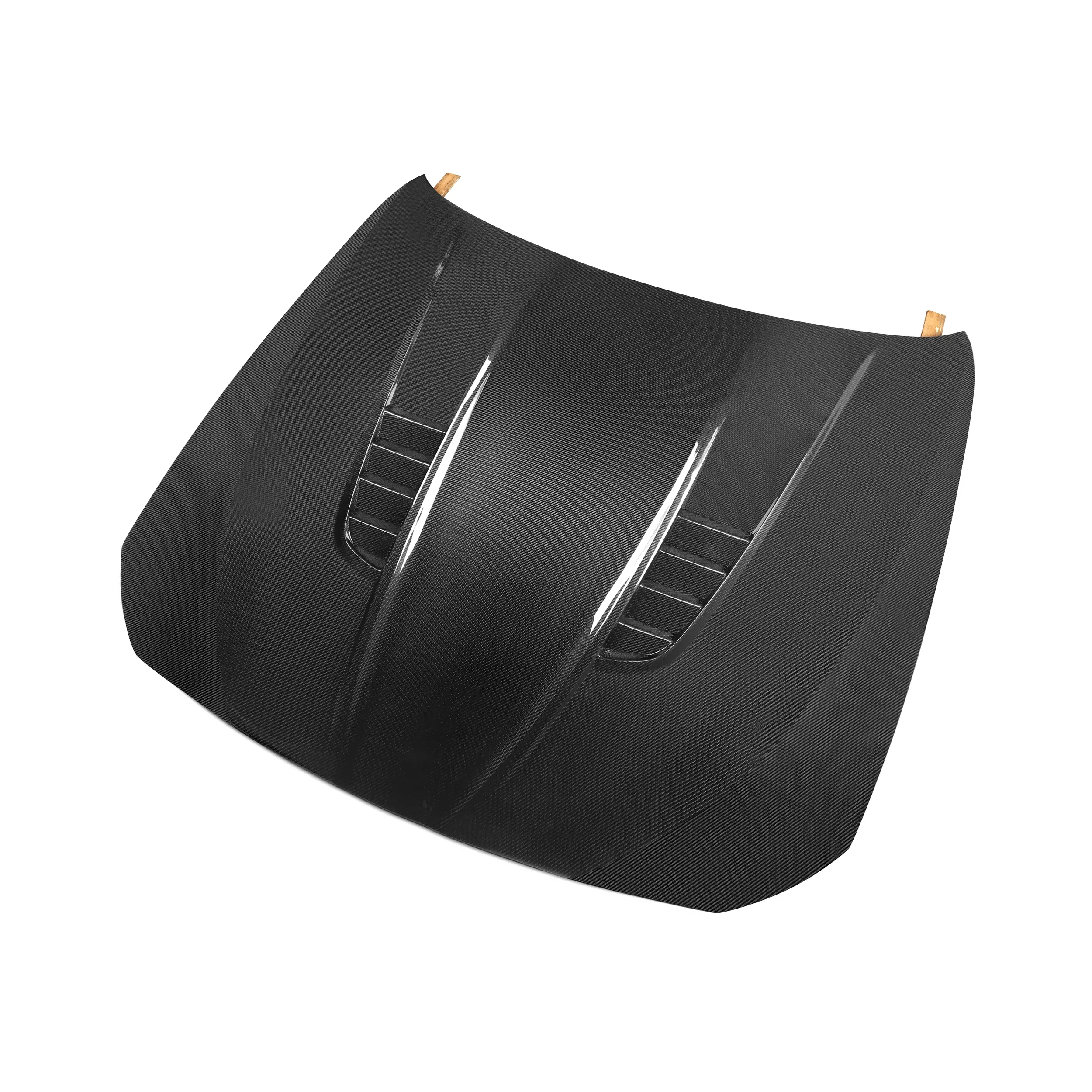 Wet Carbon Fiber Car Parts V Style Gloss Black Front Hood for  5 Series F10 2011-2017 Front Bonnet Hood