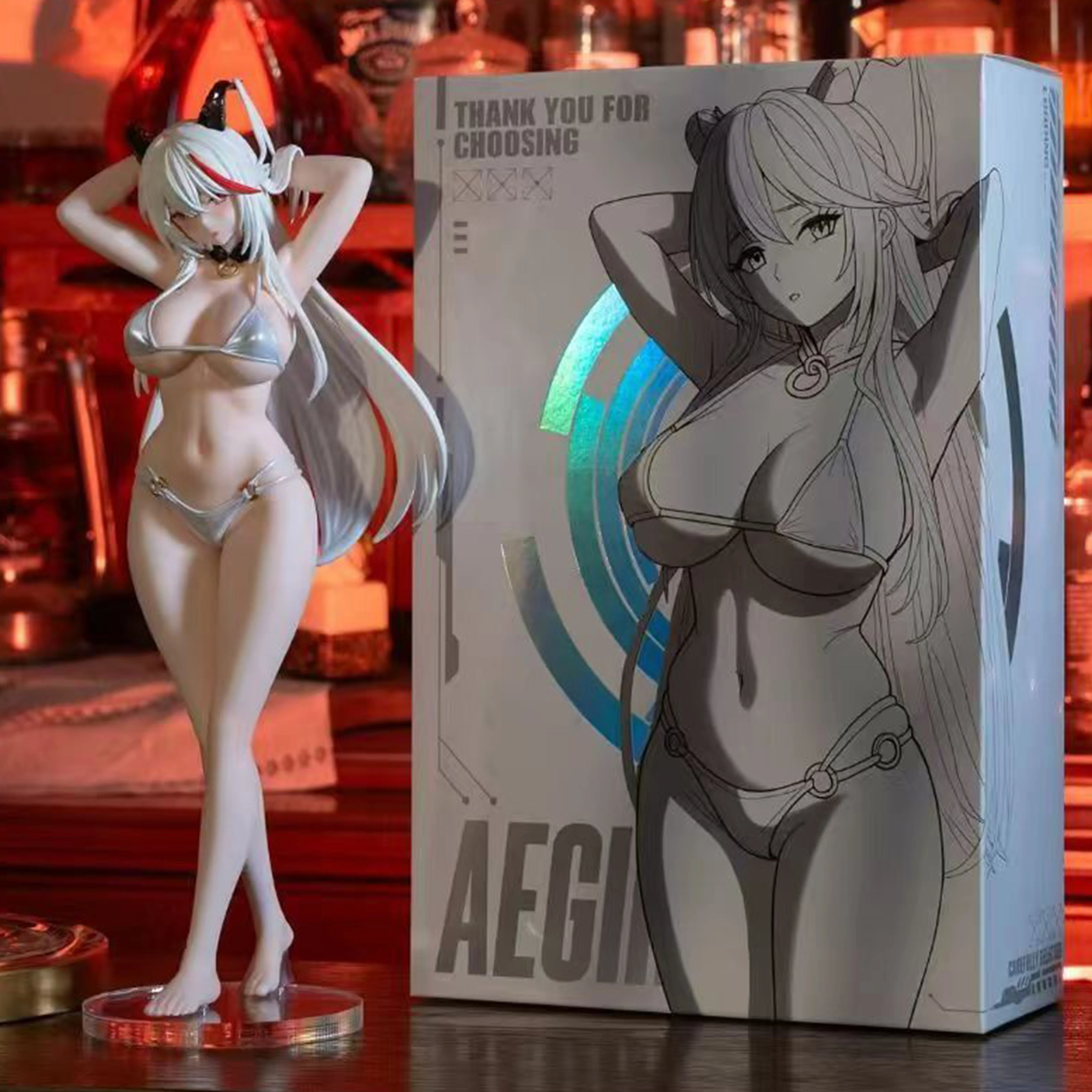 

Фигурка Game Azur Lane KMS Ägir: Девушка в купальнике, коллекционная статуэтка из ПВХ, украшение для стола, модель, игрушка, подарок