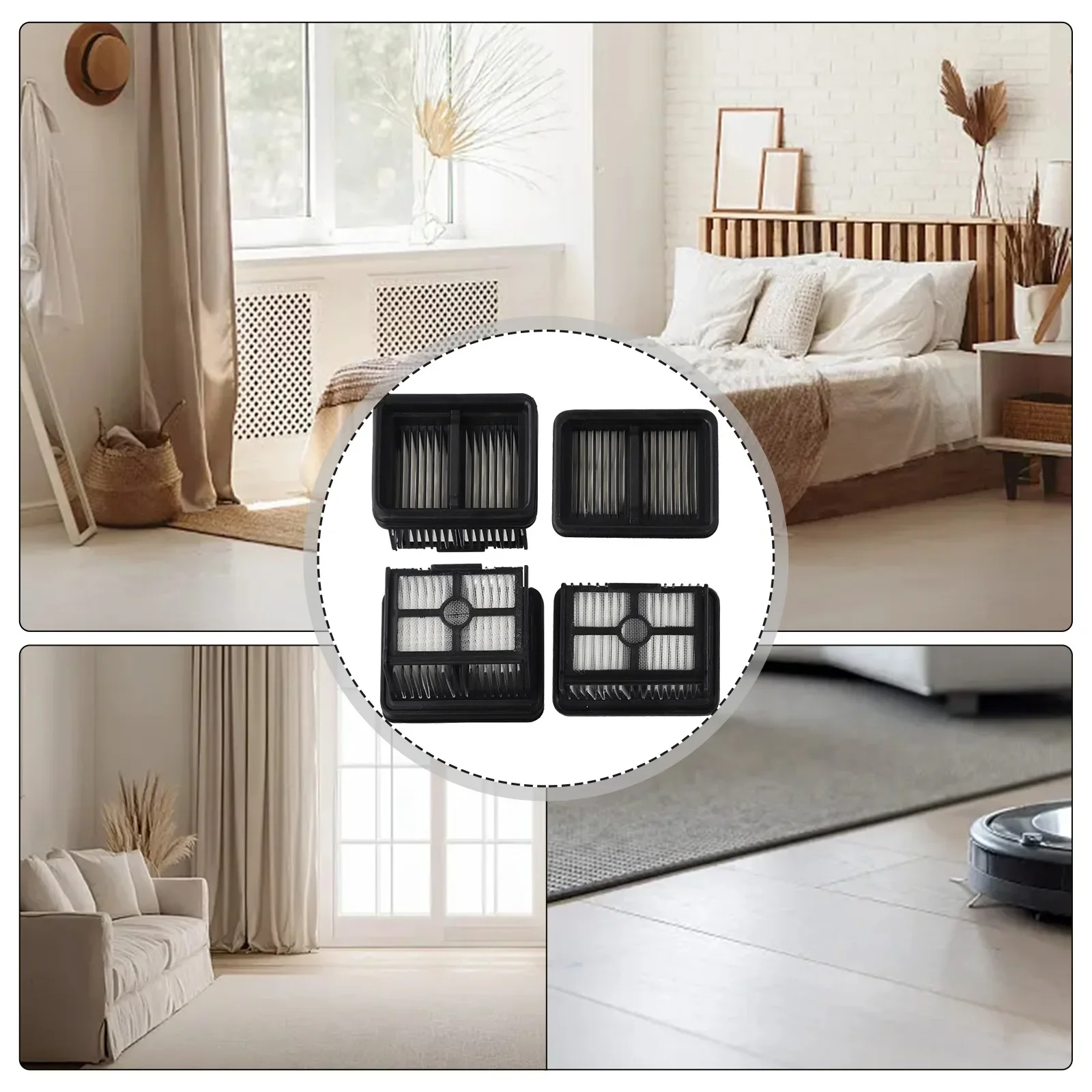 Accessory Air Filtration System As Shown Wet Dry Vacuum Filter Simple Installation And Replacement 2 4 Pieces Set