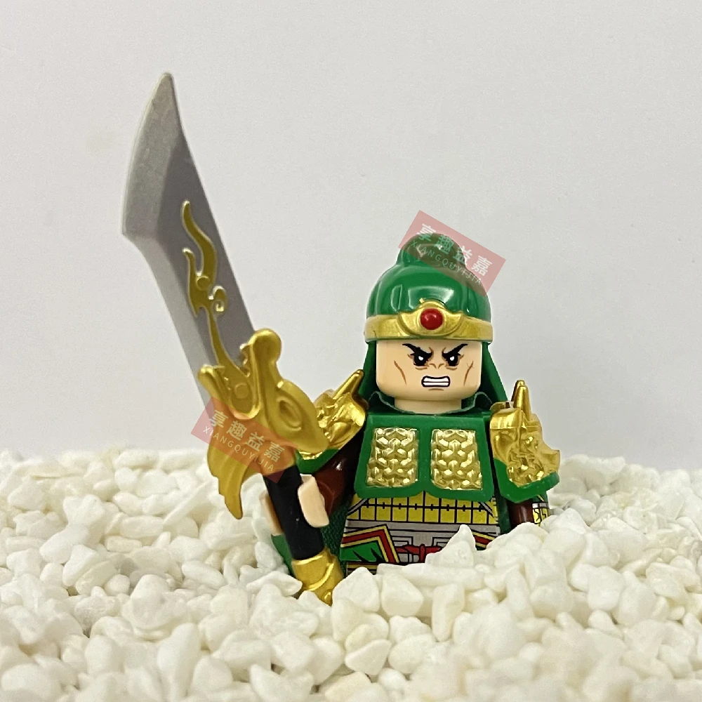 Figuras de acción de Guerrero Medieval, bloques de construcción Guan Yu, modelo de juguete para niños, Mini películas, personajes compatibles con