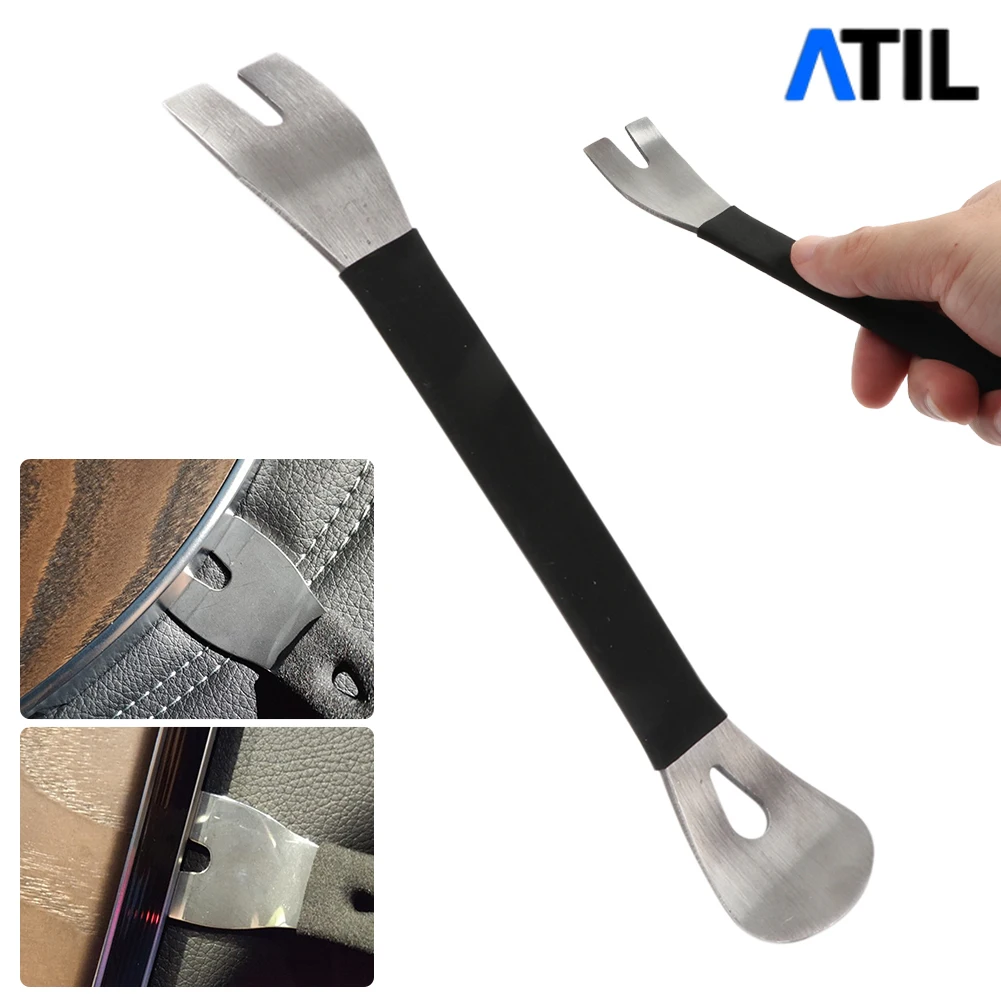 Car Trim Removal Tool Stainless Steel Durable Two-end Trim Level Pry Tools Door Panel Audio Terminal Fastener Repair Tools