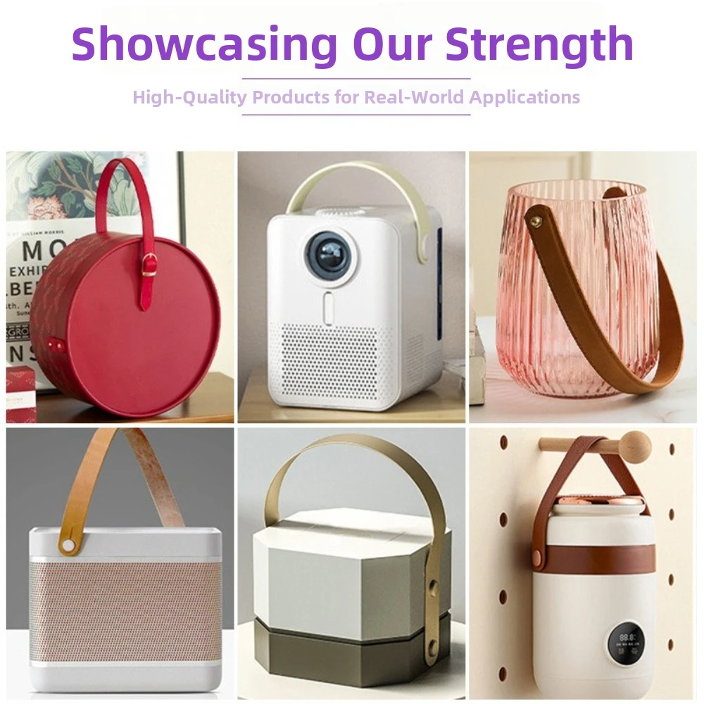 2pcs Portable 2pcs Bag Straps 73cm Length PU Leather Handle Strap With Rivets Detachable DIY Bag Accessories Bag Replacement