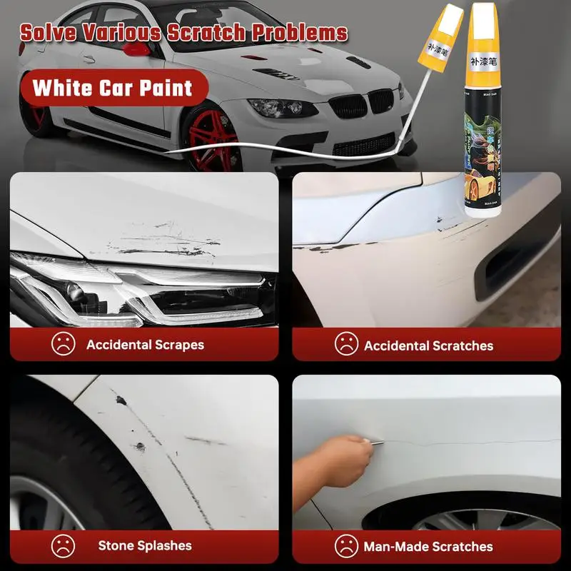 1PCS Car Touchup Pens Car Restoration Paint Repair Paint Scratch Repair Scratches Remover Pen Trace Paint Repair Pen