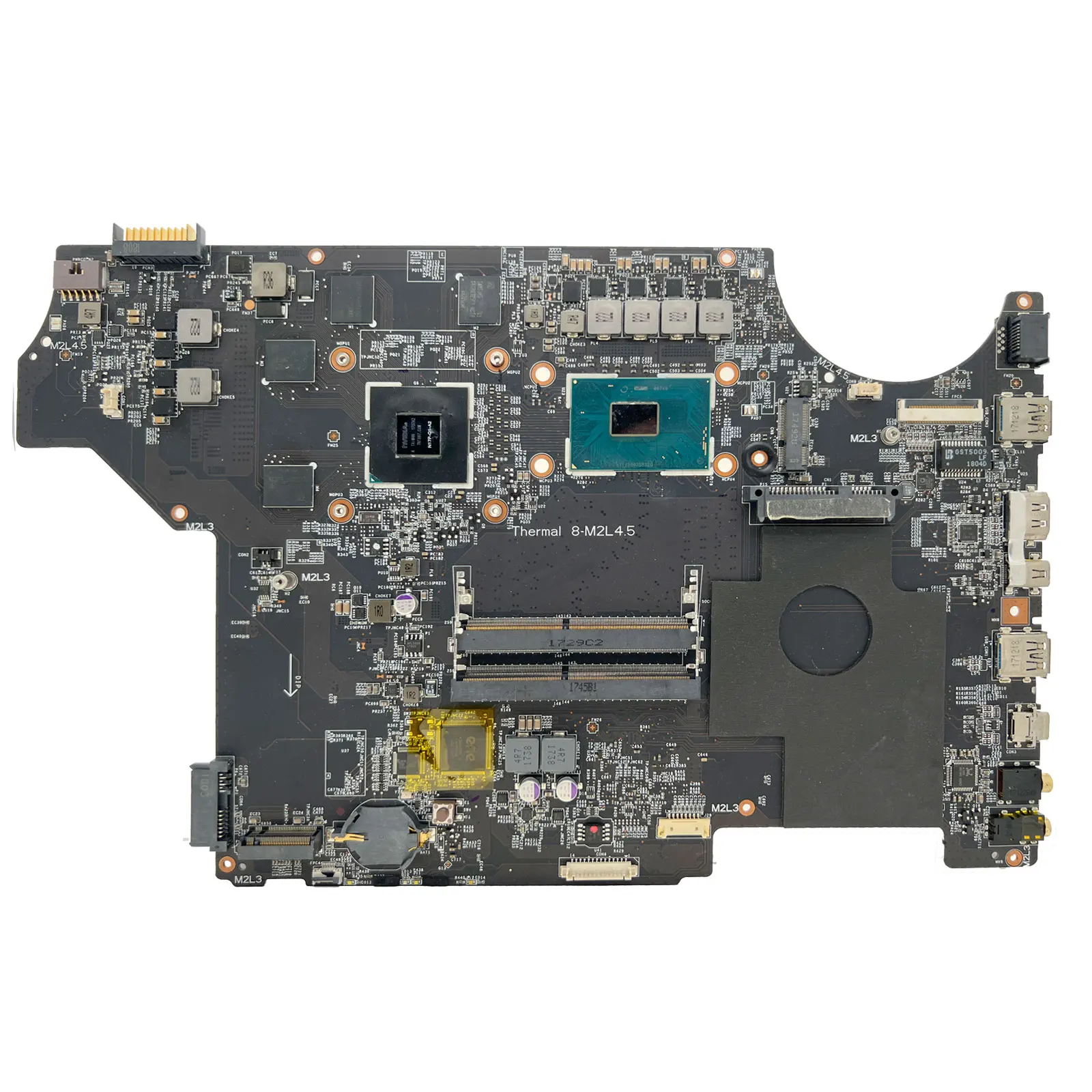 Imagem -06 - Laptop Mainboard para Msi Ms16j51 Ms-16j5 Gp62 Gl62 We62 I57300hq I7-7700hq Cpu M1200 M2200 4g Gpu Ddr4 Testado