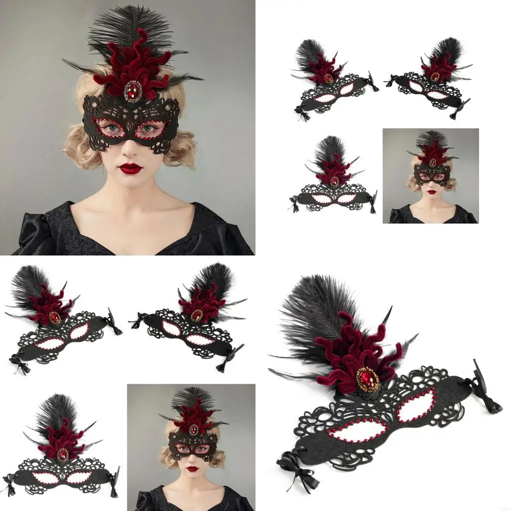 

Y3NE Venetians Mask Eye mask Half Face Mask Halloween Mask for Masquerades Prom