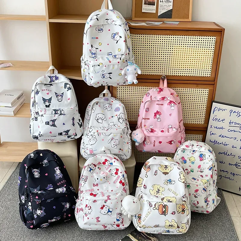 

2025 summer cute cartoon backpack-light schoolbags for young girls and boys, large-capacity travel backpacks