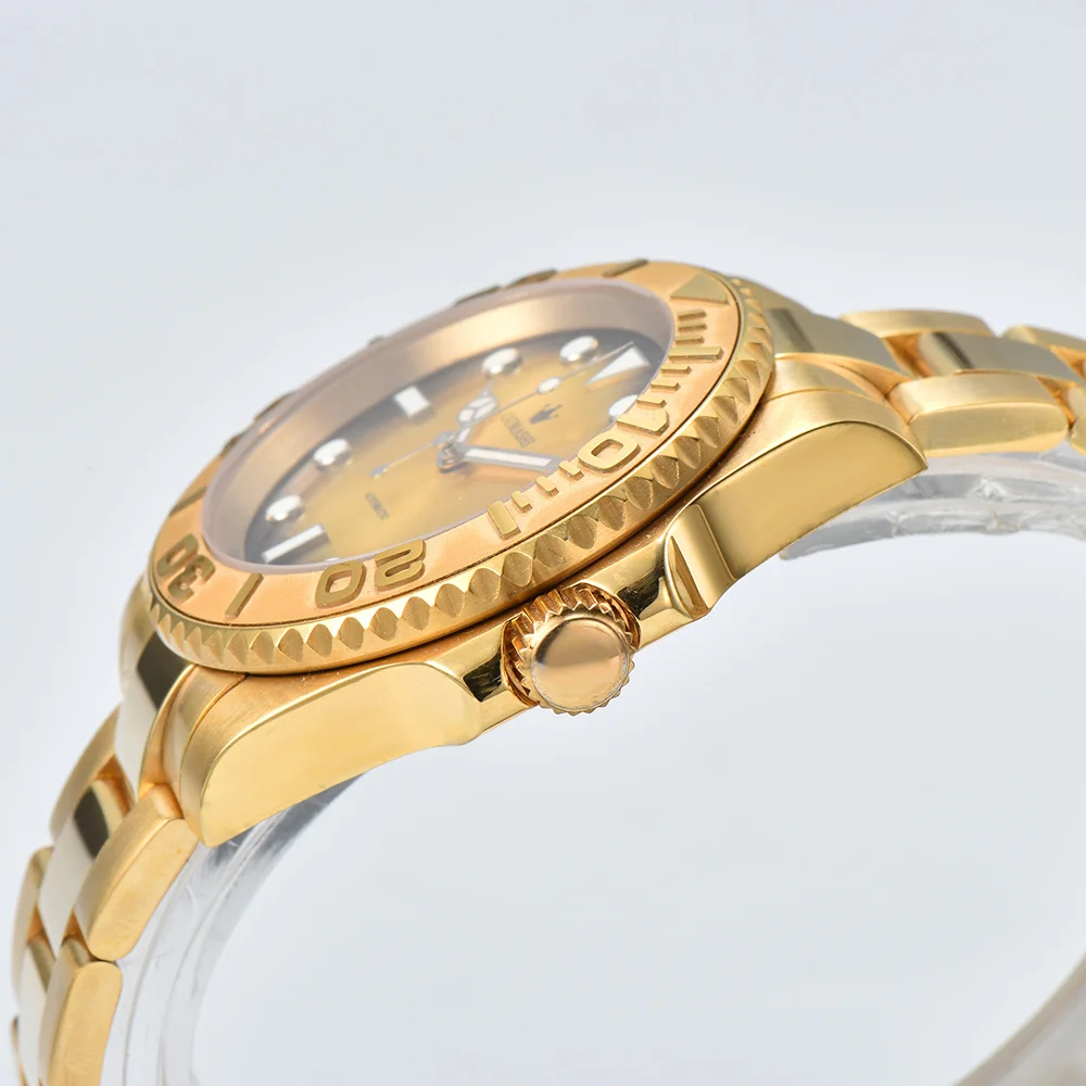 Orologio da uomo di lusso da 40 mm Orologio NH35 Orologio impermeabile in vetro zaffiro Movimento automatico Orologio meccanico Supporto logo personalizzato